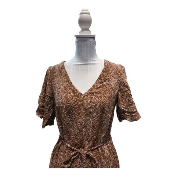 a new day Brown Snakeskin Print Dress Size S - Picture 2 of 4